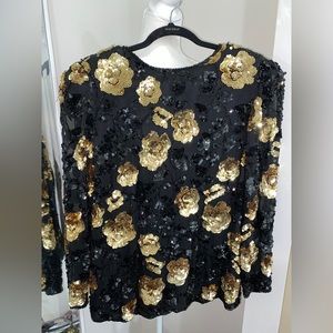 Sequined top, sparkly top, party top, shiny top